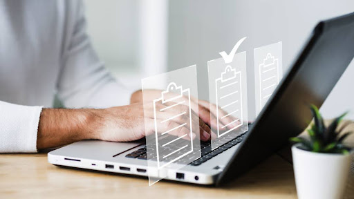 a person typing How Amazon Listing Services Can Help Your Brand